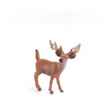 Simulation Christmas Forest Elk, Reindeer, White-Tailed Deer Animal Display Model Set Toys, Desk Display Solid Animal Model Reindeer