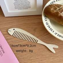 1pc Cute Student Hair Comb, Cartoon Design Thick Acrylic Anti-Static Comb, Dog Decor Hair Accessory, Portable Straight Hair Brush, Cartoon Bear Animal Shaped Comb, Creative Fashion Student Portable Straight Hair Brush, High Quality Thick Dog Comb, Cute Cartoon Animal Acrylic Portable Pocket Comb For Women, Hair Accessories, Hair Styling Kit, Hair Tool Kit, Home Beauty Women Accessory Gifts