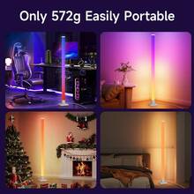 1.5m RGB LED Floor Lamp With Dynamic Lighting Modes, Neon Lights, Wall Mounted Disco Lighting Synchronized With Music For Living Room, Bedroom, Party, USB Powered Smart Floor Lamp With RGB Color Changing, Plastic Lampshade DIY Shape, Suitable For Stage, KTV, Bedroom, Study, Living Room, Wardrobe, Display Cabinet, Showroom, Store, Gallery, Corridor, Dining Room, Clothing Store, Bar - Floor-standing Atmosphere Lamp DIY RGB Dimmable - View 6
