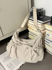 New Spring/Summer Drawstring Cloud Pleated Shoulder Bag, Crossbody Bag For Women