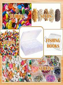 1 Set Of 30 Grid Storage Box Set, Diamond Painting Accessories Storage Container, DIY Handicraft Tools Jewelry Bead Mini Storage Box, Art Supplies And Gifts For Diamond Painting Enthusiasts - Multicolor - View 5