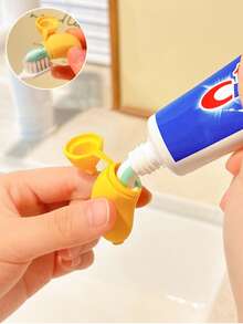 1pc Cute Banana Toothbrush Protective Cap, Portable Dust-Proof Cover, Toothbrush & Toothpaste Storage Box, Compact & Convenient