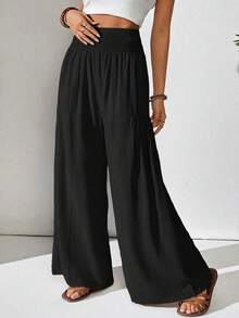 Women's Casual Wide-Leg Loose Pants, Fashionable And Suitable For Autumn - Black - View 3