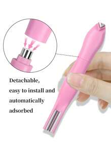 3D Heart Nail Art Magnet, 3-In-1 Cat Eye Effect Magnetic Stick, Suitable For Double Line, Moon And Snake French Manicure, Professional UV Gel Adhesion Tool, Ideal For Nail Salons, DIY Enthusiasts, Brides, And Great Gift For Valentine's Day And Christmas - Easy To Use Magnetic Nail Art Design Kit - Multicolor - View 7