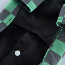 Japanese Anime Kimono Pet Halloween Cosplay Costume For Small/Medium Cats & Dogs Halloween Halloween Costumes - Green - View 6