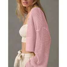 Womens Lightweight Kimono Cardigan Boho Summer Open Front Knit Sweater