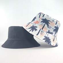 1pc Reversible Paisley Print Bucket Hat, Polyester Bohemian Style Unisex Cap Suitable For Spring, Summer And Autumn