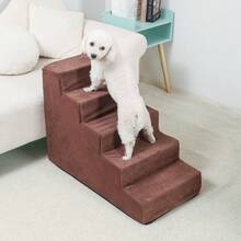 Premium Adjustable Pet Stairs Designed For Dogs And Cats - With Non-Slip Base And Removable Cover For Easy Cleaning, Lightweight Climbing Solution Suitable For All Ages - Multicolor - View 20
