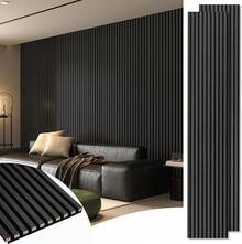 5-Pack Sample Acoustic Wood Panels For Wall, Soundproof Wood Slat Panel For Wall And Ceiling - 5 Colors, 6" X 4.7"