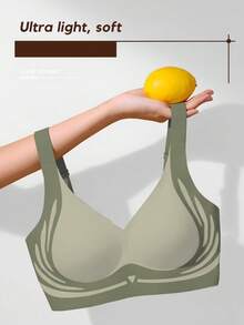 2件/套女士无缝文胸，无钢圈文胸，光滑无缝文胸，优雅舒适全罩杯文胸，适合秋冬季日常穿着 - 彩色 - 查看 6