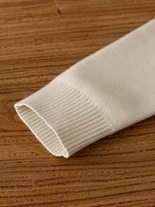 Tween Girl' Christmas Reindeer Pattern Knitted Pullover Sweater, Suitable For Christmas Party, Spring, Autumn, Winter