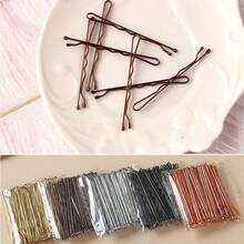 60/120/150/200 件 U 型发夹，适合女孩女士浓密头发造型的发夹，发髻延长器，发髻制作器，发髻发片，发夹 - 黑色 - 查看 7