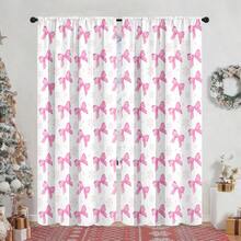 2 Rèm cửa sổ trang trí nơ màu hồng xanh dễ thương và ngọt ngào - Thiết kế túi thanh để đảm bảo sự riêng tư và dễ lắp đặt - Hoàn hảo cho trang trí phòng khách và phòng ngủ, có thể giặt bằng máy, rèm trang trí hình trái tim cho bé gái vào dịp Giáng sinh và năm mới - Nhiều màu - Xem 8