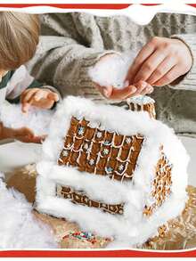 1 Confezione, 20/50/100/500g Decorazione Artificiale di Neve Natalizia, Fibra Soffice Riempita di Neve Bianca Finta per Coprire Albero di Natale, Decorazione per Casa e Festa, Riempitivo, Imbottitura per Cuscini, Piccole Imprese, Decorazione Finta di Neve Natalizia, Fibra di Cotone Soffice Artificiale per Decorazione Interna Invernale, per Presepe, Decorazione Natalizia