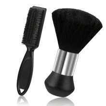 Perie profesională pentru tunsul gâtului și tunsorii - Perie de păr premium cu peri moi și mâner ergonomic, instrument hipoalergenic pentru coafarea salonului și accesorii pentru îngrijirea bărbii pentru bărbați și femei (Design portabil), perie de frizerie prietenoasă cu pielea, ideală pentru pielea sensibilă, înapoi la școală, articole esențiale pentru călătorii și vacanțe, accesorii de păr pentru femei