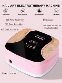 UV LED Nail Lamp, UV Nail Light For Nail Polish, Portable Nail Dryer, Portable Nail Lamp With 4 Timers , Diamond Professional Nail Lamp For Home Salon Nail Art Tools - 查看 3