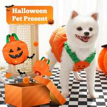 Funny Pumpkin Dog Halloween Costume Pet Dog Cat Thick Plush Pumpkin Decoration Shirt Clothes For Small Medium Dogs Cats Puppy Cute Halloween Party Cosplay Dress Up Outfits (Pet Hats And Clothes Need To Be Purchased Separately) Halloween Halloween Costumes - Multicolor - View 6
