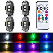 4PCS Wireless LED Strobe Lights With Remote Control, 8 Colors Rechargeable LED Lights Anti-Collision Led Emergency Warning Lights For Car Motorcycle Bike Drone Aircraft - 6pcs - View 11