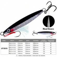 TACKLEPIONEER 1件装海钓金属铁板，重量10克-60克，带辅助钩，夜光垂直铁板，快速下沉，适用于金枪鱼、鲑鱼、马林鱼、条纹鲈鱼、石斑鱼、鲷鱼、鲭鱼和其他海水鱼 | 钓鱼 - 路亚，适用于各种场景 - 淡水鱼 - 海钓，送朋友的最佳礼物 - 彩色 - 查看 18