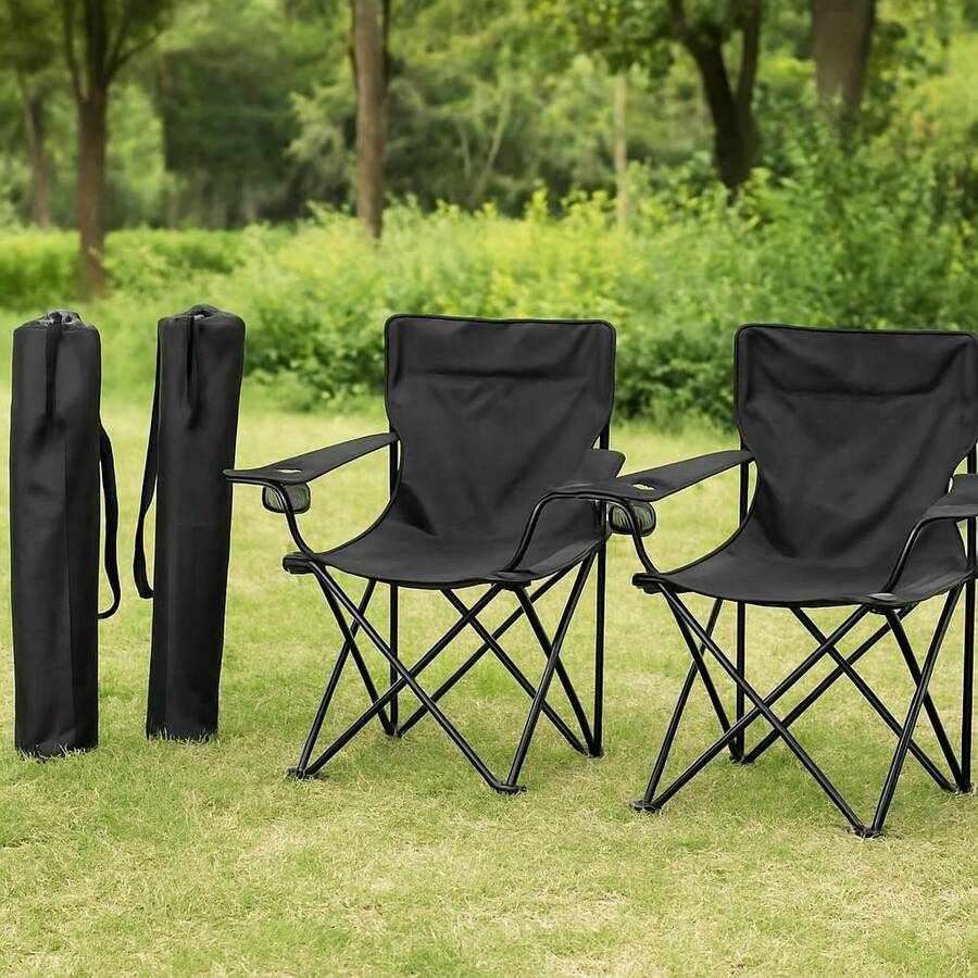 Camping Chairs & Stools - 黑色 - 查看 1