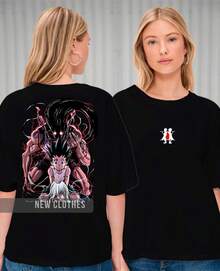 Gon E Killua Unisex Hunter T-Shirt Streetwear Anime Otaku - màu đen - Xem 3