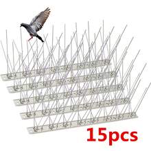 Bird Spikes With Stainless Steel Base, Bird Repellent Spikes Arrow Pigeon Spikes Fence Kit For Deterring Small Bird, Crows And Covers - Silver - View 9