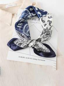 1pc European & American Outdoor Camouflage Bandana Headwear, Breathable Printed Sports Face Shield Scarf Hat