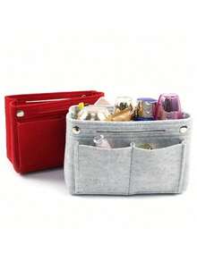 多功能女士化妆包、旅行钱包、化妆品收纳包、便携手提包 - 彩色 - 查看 2