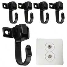 5PCS Kitchen Adjustable Hook Dualpurpose Movable Sidemounted Toploading Hook