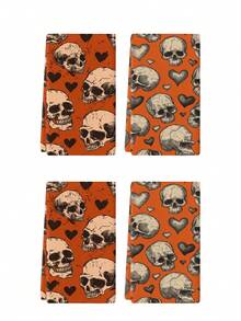 2 piezas/4 piezas/12 piezas Toallas de cocina con esqueleto del Día de los Muertos, Toallas de baño con esqueleto del Día de los Muertos, Toallas para fiesta al aire libre del Día de los Muertos, Decoración del hogar del Día de los Muertos, Decoración de cocina del Día de los Muertos, Estilo moderno, Secado rápido, Material de microfibra súper suave, Rectangular, 15.75IN*23.62IN/40*60CM Patrón de impresión digital, Adecuado para decoración de fiestas al aire libre, Regalos de cocina del Día de los Muertos