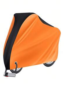 1 件牛津布防水防尘雨罩，适用于电动自行车摩托车自行车 - 重型 EVA，适用于电动自行车和自行车、摩托车、防紫外线和霜冻、可调节、带安全扣、白色和黑色自行车设计、无自行车储物袋、防水自行车罩适用于家庭自行车、摩托车和电动自行车防尘防雨以及户外骑行防晒防雨 - 彩色 - 查看 5