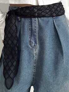 Różnorodność eleganckich koronkowych ozdób w talii, modny, uniwersalny długi szalik w talii, może być używany jako szalik lub pas w talii, odpowiedni na różne okazje