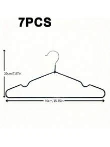 20/10 Piece Pack, Non-Slip Heavy Duty Hanger, (15.75" X 7.87"), Black Non-Slip Heavy Duty Hanger, Bedroom Supplies, Storage Supplies, Bedroom And Wardrobe Quality Storage Solution - No Strenuous Hanging, Space Saving Design, Perfect For Life