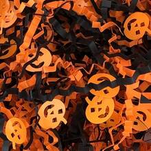 100g Papel Crepom Ondulado para Caixa de Presente e Enchimento de Cesta, Decorado com Diferentes Elementos de Feriado (Halloween, Natal, Aniversário, Casamento, etc.) e Lantejoulas, Adequado para Preencher Diversos Presentes - Multicolorido - Visão 12