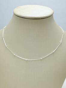 Women's 18k Gold And 925 Silver Plated Ball Necklace And Bracelet - 銀色 - 查看 5