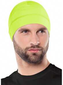 1/2 Pcs Men's And Women's Skull Cap Helmet Lining, Winter Wool Bicycle Cap, Skull Cap Under The Helmet, And Running Bicycle Cap