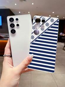 1pc Premium Striped Pattern Transparent Soft TPU Phone Case, Anti-Scratch Anti-Fingerprint Protective Cover With Camera Lens Protection, Compatible With Apple, Nothing, Pixel, INFINIX, Redmi - Multicolor - View 4