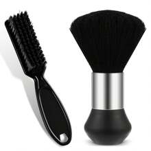Perie profesională pentru tunsul gâtului și tunsorii - Perie de păr premium cu peri moi și mâner ergonomic, instrument hipoalergenic pentru coafarea salonului și accesorii pentru îngrijirea bărbii pentru bărbați și femei (Design portabil), perie de frizerie prietenoasă cu pielea, ideală pentru pielea sensibilă, înapoi la școală, articole esențiale pentru călătorii și vacanțe, accesorii de păr pentru femei