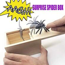 Prank Kit Funny Gag Gifts Realistic Rubber Snakes Fake Roaches Surprise Spider Box For April Fools Day Halloween Party Decoration - 如圖 - 查看 5