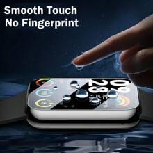 3pcs Tempered Glass Screen Protector, Compatible With Xiaomi Redmi Watch 4, Watch 5 Lite, Watch 5 Active, Transparent Protective Film, Super Durable, Anti-Fingerprint, Bubble-Free, High Definition, Scratch-Resistant, Waterproof, Shockproof, Anti-Drop, Full Coverage - Clear - View 4