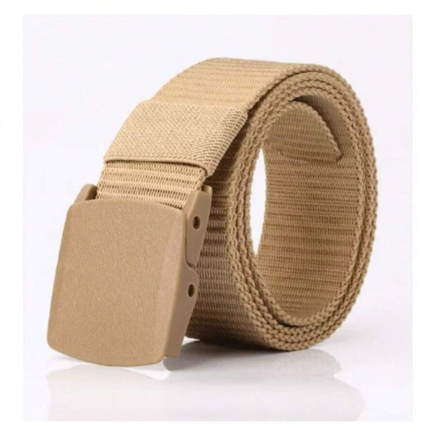 Wide Military Nylon Belt Kit With Wide Zinc Buckle And Quick Release - 卡其色 - 查看 1