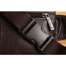 Hebetag Leather Waist Bag Fanny Pack For Men Women Travel Outdoor Sports Hiking Running Hip Bum Belt Slim Cell Phone Purse Wallet Thigh Pouch (Brown) - #03Coffee - View 6