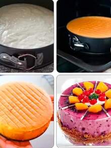 Juego de moldes pasteles repostería antiadherente desmontables para tartas ideal hornear en casa cocina horno bandejas fáciles limpiar almacenamiento resistente multiusos repostería profesional - Negro - Ver 8