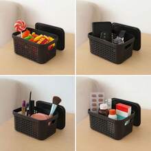 Set Of 3 2-Liter Organizer Boxes, Organizer Basket With Lid, Drawers, Makeup, Jewelry Closet - 乾枯玫瑰色 - 查看 5