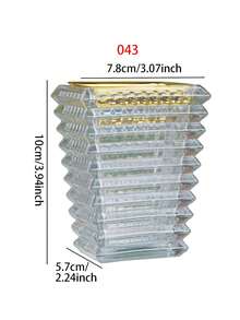 1 Pieza/1 Set Quemador de incienso de vidrio cuadrado único, estilo moderno y sencillo, soporte de incienso creativo. Úselo en la decoración del hogar, dormitorios, salas de estar (como centros de mesa), oficinas, pisos de yoga y fiestas para crear una atmósfera elegante.