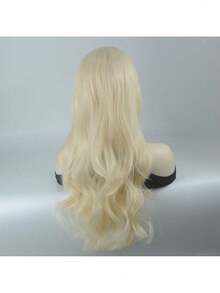 Women's Multi-Color Full Wig Natural Lace Style - 金色 - 查看 5