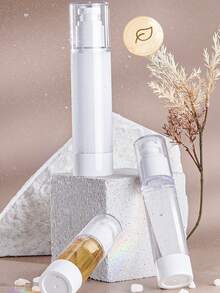 2pcs Lotion Spray Vacuum Pump Bottle Travel Mini Cosmetic Sample Set, Portable Makeup Tools - White - View 3