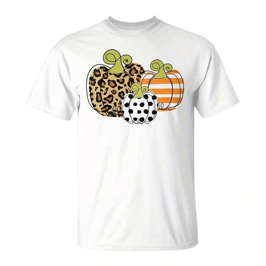 Y Leopard Ste Polka Dot Pumpkin Trio Fall T-Shirt45171220g Cream-Colored Cotton T-Shirt, Thick And Ft, With Warm Hues Like Freshly Baked Ke. The Loose And Comfortable Tailoring Is Convenient To Move Freely In The Kitchen. Printed On The Chest Of A Like Kitchen Scene Illustration Flour Bags, Egg Beaters, Rolling Pins And A Plate Of Cookies To Be Baked, Simple Lines, Color Healing. This T-Shirt Is Dedited To All Those Who Love To Create Happiness With Dessert, Suitable For Rainy Afternoon, Accompanied By The Aroma Of Oven, Enjoy The Quiet And Satisfaction Of Homemade Food. - 白色2 - 查看 1