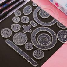 22pcs Educational Kaleidoscope Toy, Variety Magic Set, Student Stationery Magic Ruler, Birthday Gift, Christmas Gift, Reward Gift, Back To School Supplies