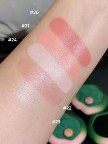 GIRLCULT 4-In-1 Multifunctional Cream #20 Peach, Blush, Highlighter & Eyeshadow | Infused With Jojoba Seed Oil | Moisturizing | Lightweight & Blendable, Long-Lasting, Brightening, Gift Set, 4.7g/0.16oz